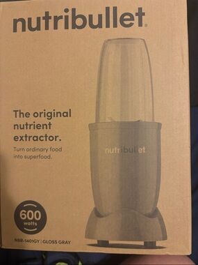 Nutribullet Gloss Gray 600W Nutrient Extractor